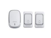 Plugs Wireless Home Door Bell Alarm 2 Doorbells 1 Speaker Remote Control