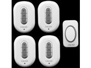 1 transmitter 4 receiver High Quality home DoorBell Waterproof 280m work range Mini Wireless Door bell 48 Ring tunes for choose