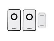 120m Range Waterproof Smart Wireless Door Bell AC 220 250V 2 Receivers 12V 23A Transmitter Home Office 36 Chords LED Doorbell