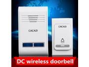 Portable Wireless door chime Battery doorbell.38 ringing tone adjustable. Long distance transmitter water proof range IP44