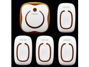 36 Ringtones AC 110 240V 280M remote control 4 transmitter 1 receivers waterproof button elderly pager wireless doorbell