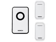 38 Ringtones Wireless Cordless Remote Doorbell Door Bell Chime Two Buttons Transmitters Waterproof 110 220V