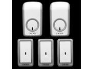 3 doorbell buttons 2 doorbell receivers 350M remote control AC 110 220V Waterproof button elderly pager Wireless doorbell
