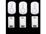 High Quality IP44 Waterproof Wireless Doorbell 300M Range with 36 Chimes Tone 4 Level Volume with 3 Push Button and 3 Receiver