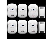 New high quality wireless waterproof door bell 36 music melody 300M doorbell 2 transmitters 6 receiver home doorbells