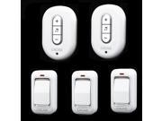 3 doorbell buttons 2 doorbell receivers 100M remote control AC 110 240V Waterproof button need batteryWireless doorbell