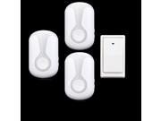 36 Tunes Wireless Cordless Doorbell Remote Door Bell Chime 1 Button and 3 Receivers No need battery Waterproof EU US UK Plug