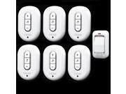 1 doorbell buttons 6 doorbell receivers 100M remote control AC 110 240V Waterproof button need batteryWireless doorbell