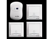Wireless Doorbell Waterproof AC 110 220V digital door bell 200 m remote control door ring 3 transmitters 1 receiver