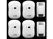 High Quality Wireless Doorbell Waterproof DC battery 300m remote control Door Bell 2 transmitter 4 receiver