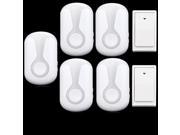 36 Tunes Wireless Cordless Doorbell Remote Door Bell Chime 2 Button and 5 Receivers No need battery Waterproof EU US UK Plug