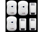 New high quality wireless waterproof door bell 36 music melody 300M doorbell 3 transmitters 3 receiver home doorbells