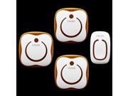 36 Ringtones AC 110 240V 280M remote control 1 transmitter 3 receivers waterproof button elderly pager wireless doorbell