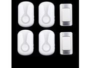 High Quality IP44 Waterproof Wireless Doorbell 300M Range with 36 Chimes Tone 4 Level Volume with 2 Push Button and 4 Receiver