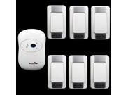 High Quality Wireless Doorbell Waterproof DC battery 300m remote control Door Bell 6 transmitter 1 receiver