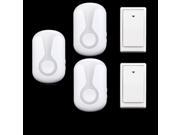 36 Tunes Wireless Cordless Doorbell Remote Door Bell Chime 2 Button and 3 Receivers No need battery Waterproof EU US UK Plug