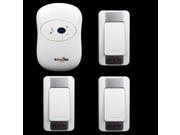 High Quality Wireless Doorbell Waterproof DC battery 300m remote control Door Bell 3 transmitter 1 receiver