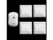 Wireless Doorbell Waterproof AC 110 220V digital door bell 200 m remote control door ring 4 transmitters 1 receiver