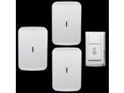 Wireless home electronic elderly DC battery pager move freely waterproof doorbell 1 transmitter 3 receivers wireless door bell