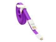 USB Micro Magnet Data Cable Purple for Galaxy S5 S4 S3 Note Note 2 Note 3 Note 4 All Carriers T Mobile ATT Verizon Sprint US Cellular Cricket Magent
