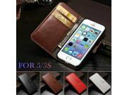 Case For IPHON 5 Vintage Wallet PU Leather Phone Bag Case for iPhone 5S Case with Stand Luxury Cover for iPhone 5 Case WHAY PU