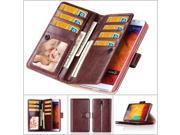 Note 4 Luxury Business Magnetic Clasp Leather Wallet Cover Case Note 4 With Card Slot Phone Case