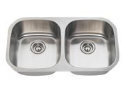 MR Direct 502 Equal Double Bowl Stainless Steel Sink