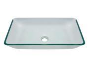 MR Direct 640 Coloured Glass Vessel Bathroom Sink