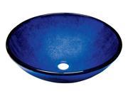 MR Direct 644 Foil Undertone Royal Blue Glass Vessel Sink