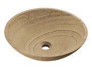MR Direct 852 Wood Sandstone Vessel Stone Sink