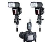 2 Pieces Godox V860C Powerful E TTL GN58 Speedlite Li ion Battery Flash Fast Recycle for Canon Eos Camera with FT 16S Wireless Trigger and Receiver