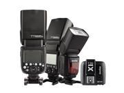 3X Godox TT685S 2.4G HSS TTL GN60 Flash Speedlite X1T S Transmitter for Sony
