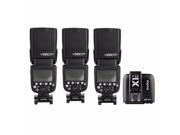3* Godox V860II N I TTL HSS Wireless Flash Speedlite X1T N Trigger For Nikon