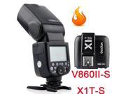 Godox V860II S TTL Wireless 2.4G Flash Speedlite X1T S Transmitter for Sony