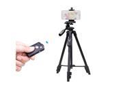 YUNTENG 5208 43cm 125cm Light Weight Aluminum Tripod With Bluetooth Remote for iPhone 6s Plus Samsung Mi Smartphone