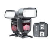 2x Godox TT685N High Speed 1 8000s i TTL Camera Flash with X1N Flash Transmitter for Nikon DSLR Camera