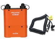 Godox Orange PB960 Power Battery Pack 4500mAh 2 Pieces Power Cable For Canon 580EX II 580EX 430EZ 540EZ 550EX Speedlite Flash Flashgun