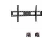 TygerClaw 37 to 63 inch Low Profile Wall Mount with two 6 feet HDMI Male to Male Cable