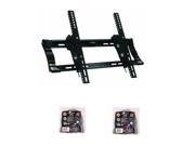 TygerClaw 26 to 42 inch Tilt Wall Mount with Two 6 Feet HDMI Cable