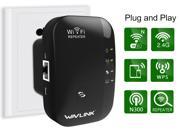 Wavlink Wifi Repeater 300Mbps Range Extender Access Point 802.11n b g Network with 3dBi Internal Antennas WPS Protection Support Repeater AP Mode
