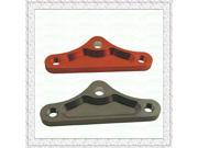 Triangle Shaped Aluminum Alloy Muffler Bracket for Motorcycle Reddish Brown