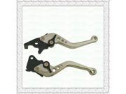GY6 Blade Style Adjustable Motorcycle Brake Clutch Lever for Honda Silvery White Black 2 PCS