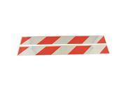 Car Truck Universal Parallelogram Type Reflective Stickers Silver Red