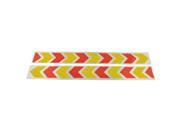 Car Auto Arrows Pattern Safety Reflective Stickers Yellow Red