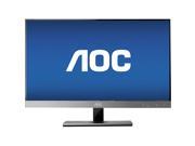 AOC 27 Widescreen Flat Panel IPS LED HD Monitor Piano Black Silver