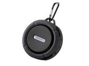 Black 1 Set Wireless Bluetooth 3 RDA Waterproof Outdoor Shower Speaker With Mic