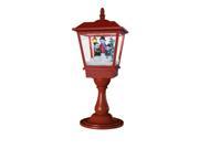 Red Color 65cm Height Tabletop Christmas Light with Flying Snow and Music