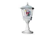 2016 Musical Santa Claus White Color Tabletop Snowing Christmas Lamp for Holiday
