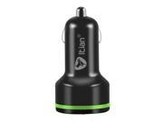 Black K5 2 Port Type C Quick Car Charger Full speed Charging For Smart Phones Charger