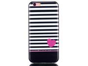Iphone5 5s Case Stripe Love Heart Printed Flexible Soft TPU Case for Iphone5 5s